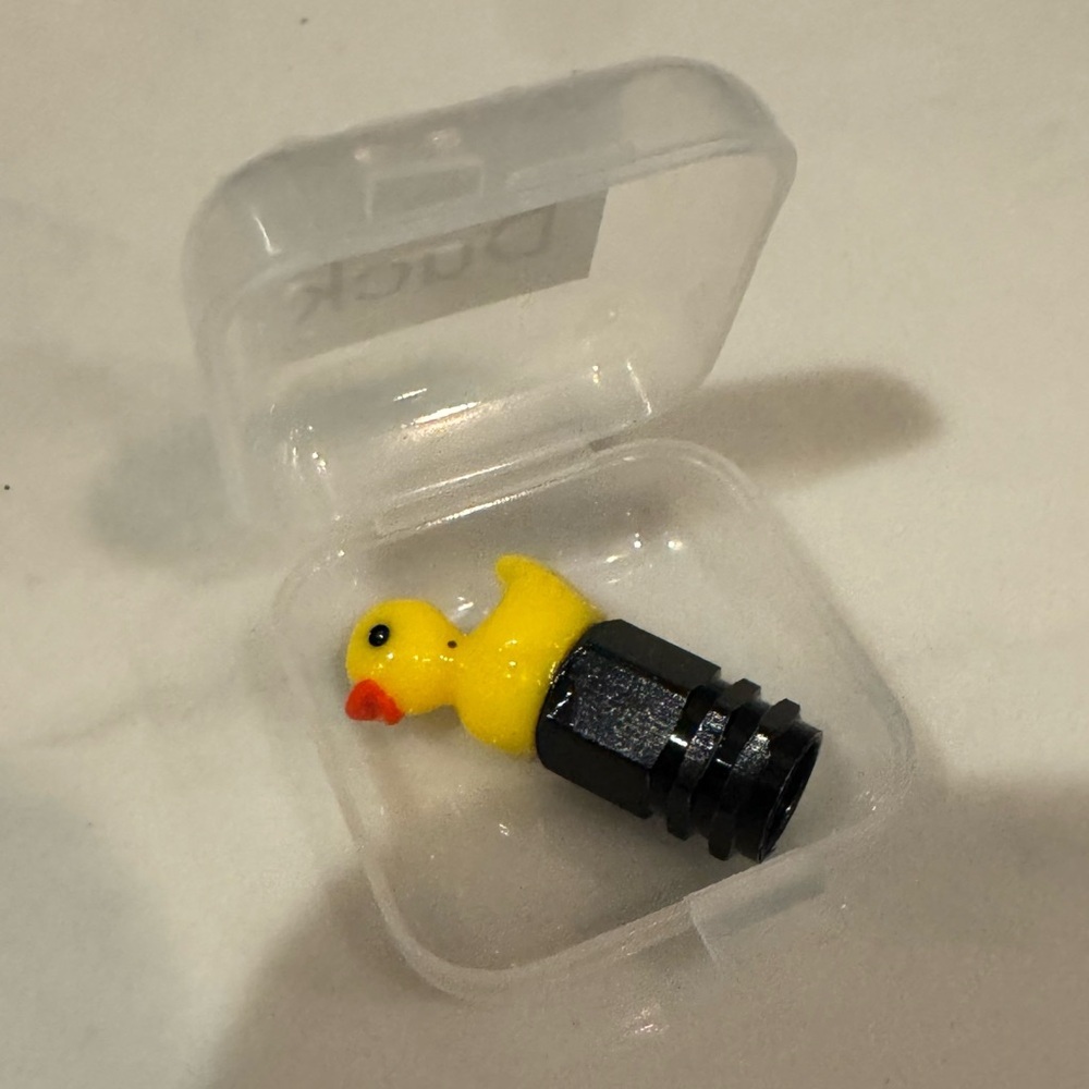 Duck Valve Stem Caps for Car, Bicycle, Motorcycle | Duck Tire Caps Set of 5 - Picture 7 of 8
